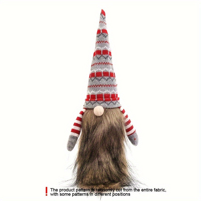 Christmas Wine Bottle Cover Gnome Faceless Doll Topper Bag
