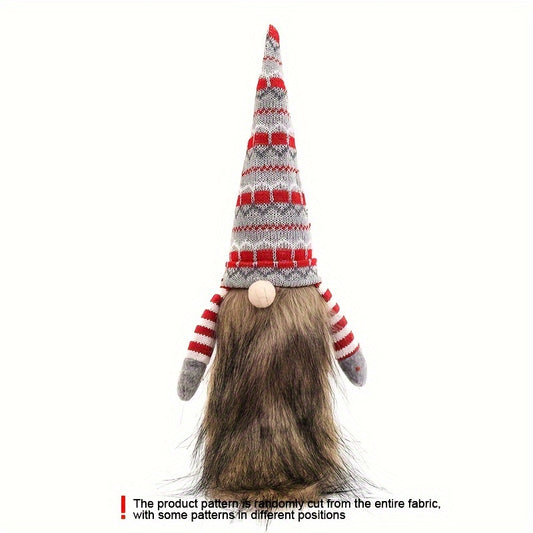 Christmas Wine Bottle Cover Gnome Faceless Doll Topper Bag