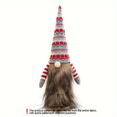 Christmas Wine Bottle Cover Gnome Faceless Doll Topper Bag