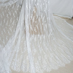 3m Long Eyelash Lace DIY Clothing Dress Wedding Curtain Material
