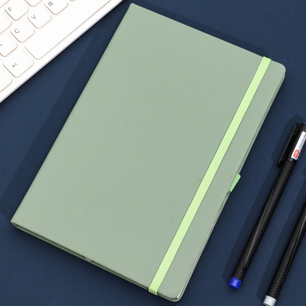 Fashionable A5 Notebook Cover with Leather Feel - 4 Colors