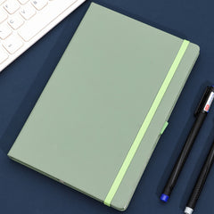 Fashionable A5 Notebook Cover with Leather Feel - 4 Colors