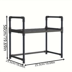 2 Layer Kitchen Storage Rack for Spices and Supplies