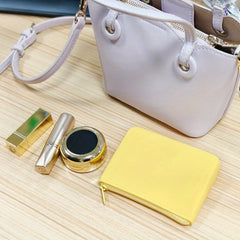 Girls' Pastel Zipper Case for Coins Cards Makeup Earphones Sanitary Pads