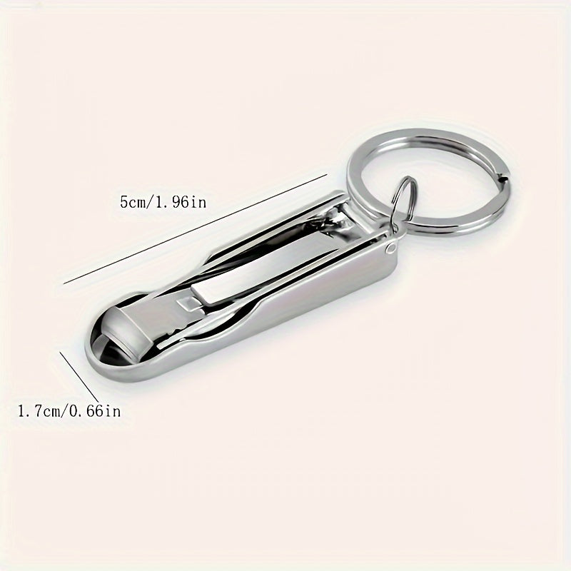 Portable Folding Nail Clipper Keychain Ultra thin Nail Clipper Trimmer
