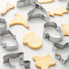 12pcs Halloween Biscuit Mold Set Stainless Steel DIY Baking Utensils