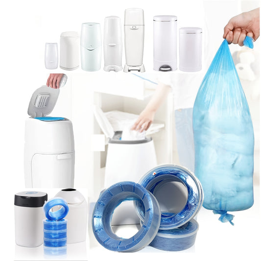 Max Capacity Baby Diaper Bucket Refill Bags Long Thick Garbage Bag