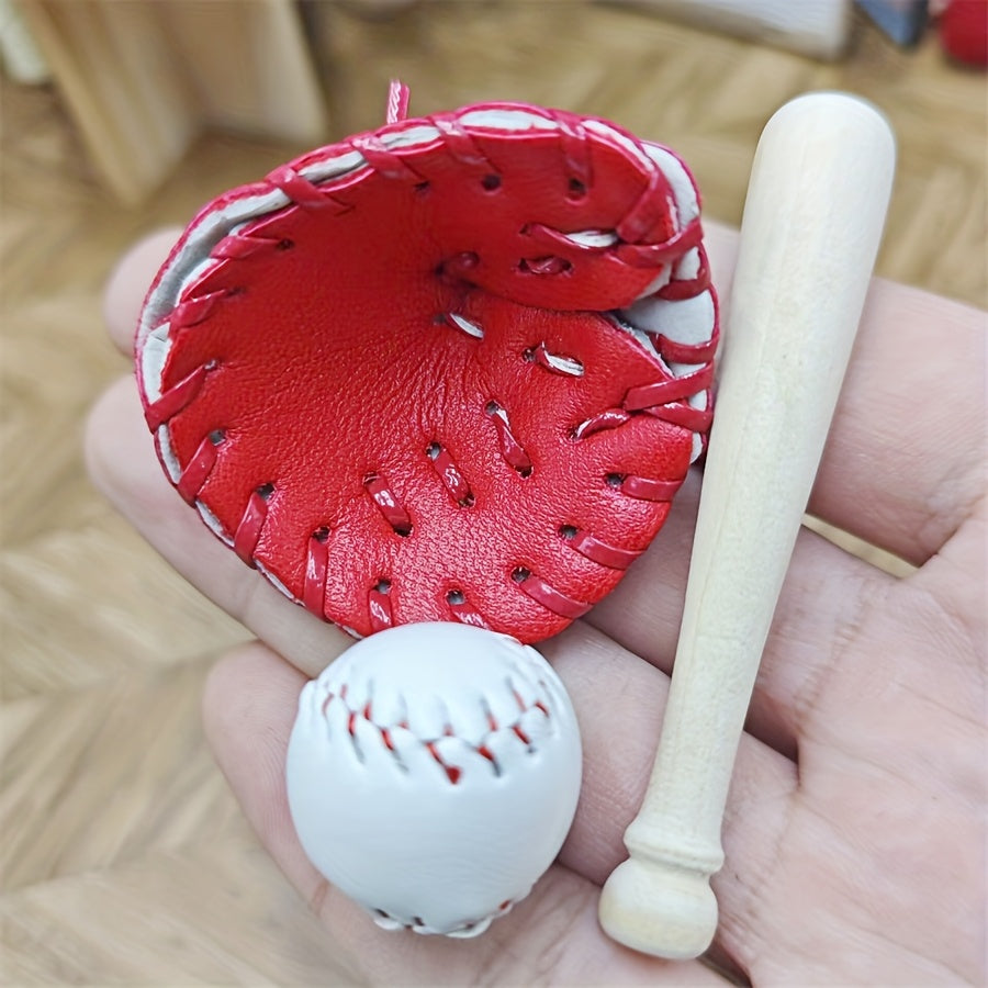 Mini Baseball & Softball Model Dollhouse Decoration