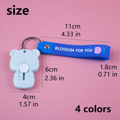 Mini Flower Graphics Bear Keychain Utility Knife for DIY Cutting