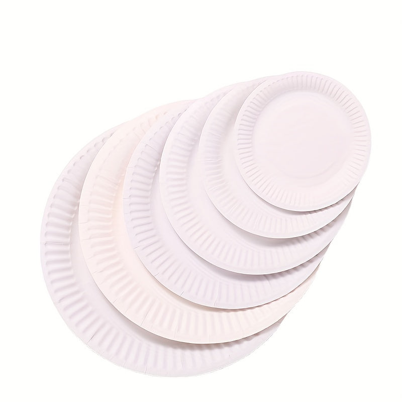 50pcs Party Paper Plates DIY Decorated Plates Supplies