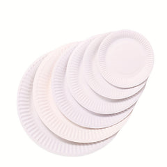 50pcs Party Paper Plates DIY Decorated Plates Supplies