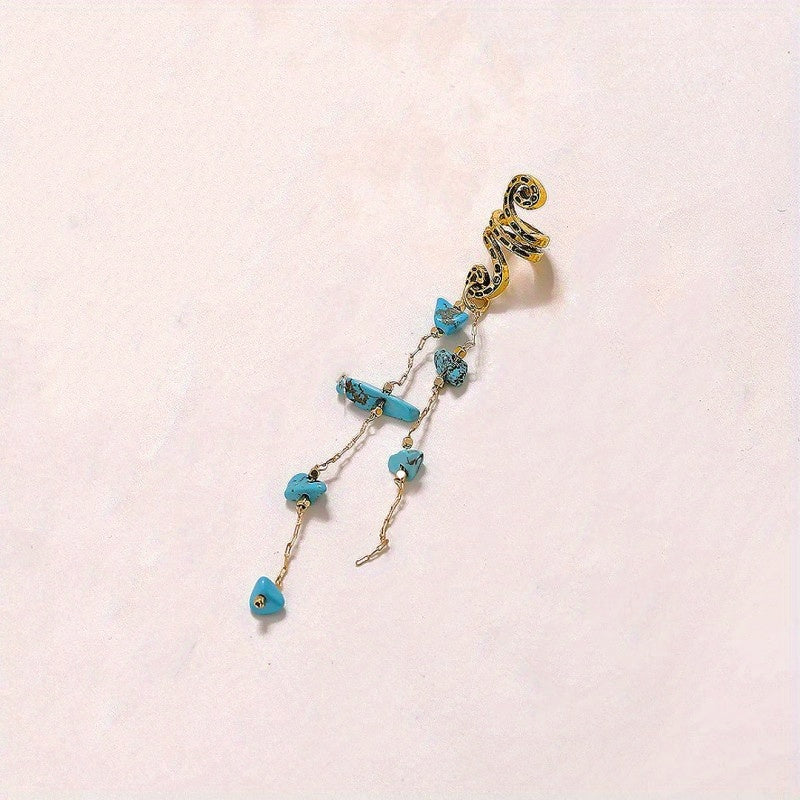 Colored Stone Pendant Hair Jewelry For Braids Tassels Dreadlock