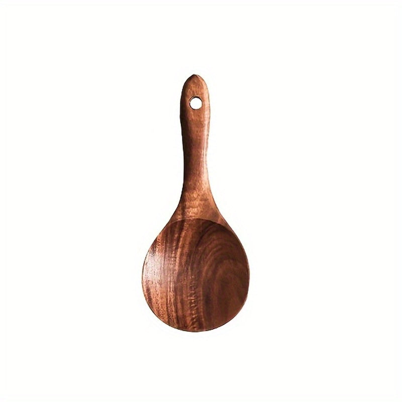 Teak Wooden Spoon Set for Porridge Rice Soup Seasoning Durable Kitchen Utensils