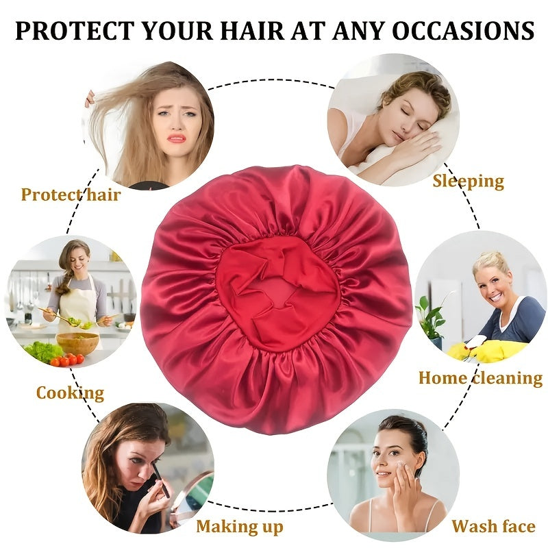 Satin Jumbo Bonnet for Women to Protect Hair