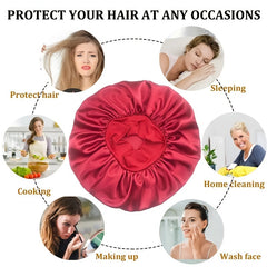Satin Jumbo Bonnet for Women to Protect Hair
