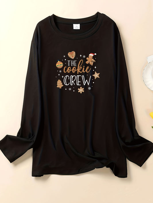  Christmas Casual Lounge Top Women's Plus