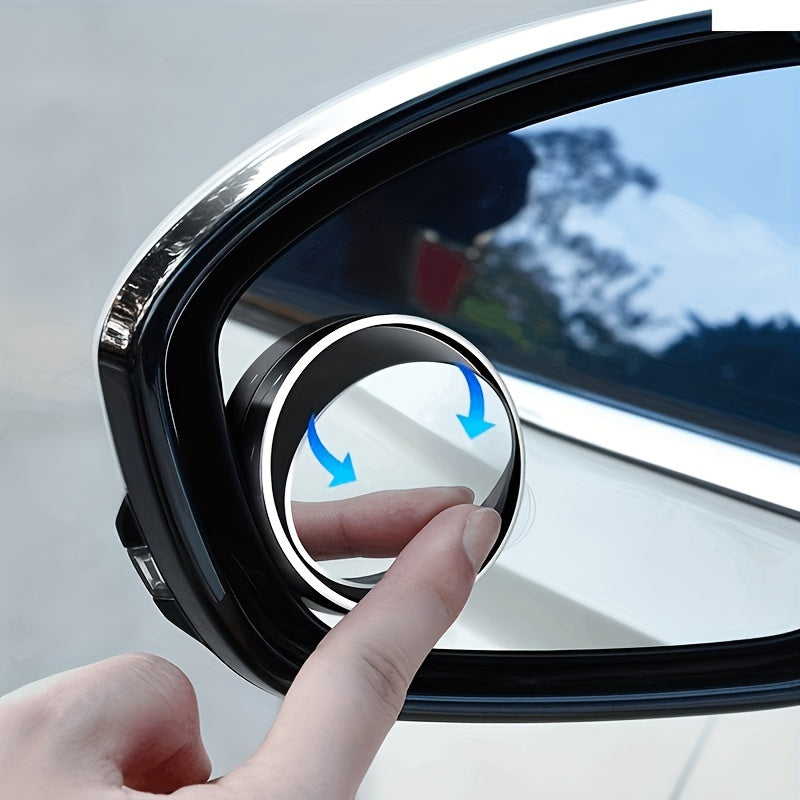 2pcs Car Reverse Rearview Mirror with 360 Adjustable Large Field of View