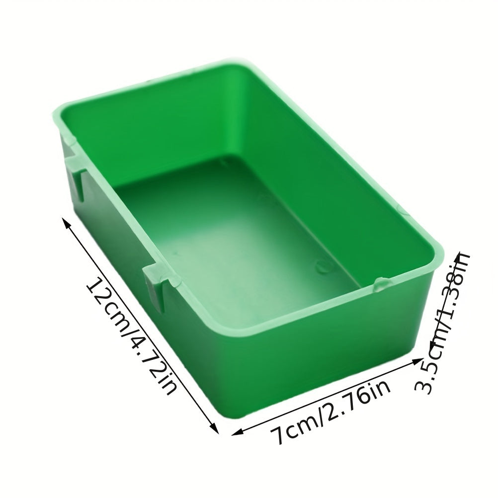 Creative Green Parrot Bathtub & Food Tray for Birds