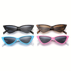 Y2K Cat Eye Sunglasses Rivet Anti Glare Glasses UV400 with Case