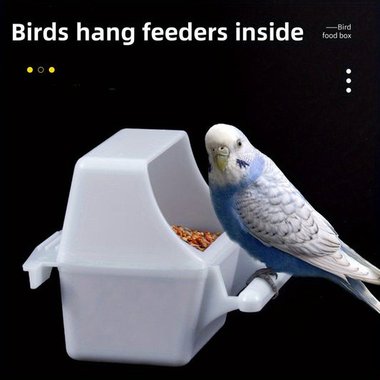 Wall Mounted Parrot Feeder Solid Bowl for Easy Feeding