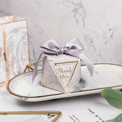 10pcs Wedding Candy Box With Bowknot for Thanksgiving