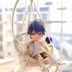 BJD Dollhouse Hanging Chair Swing Hammock Set 1:12 Scale