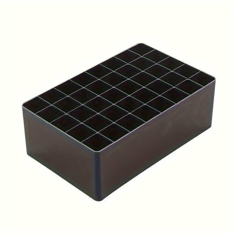 Plastic Marker Base Desktop Storage Box Finishing Pen Holder 30-40 Slots