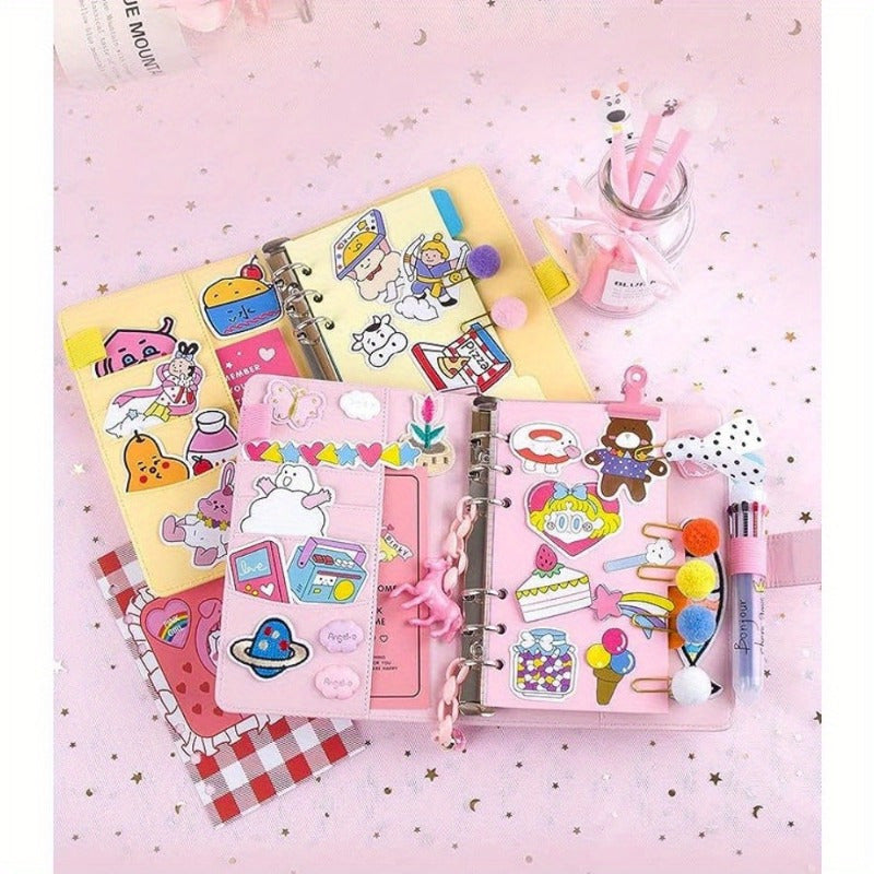 Pink Stationery Set Notebook Bundle DIY Grid Journal Sketchbook Planner Diary