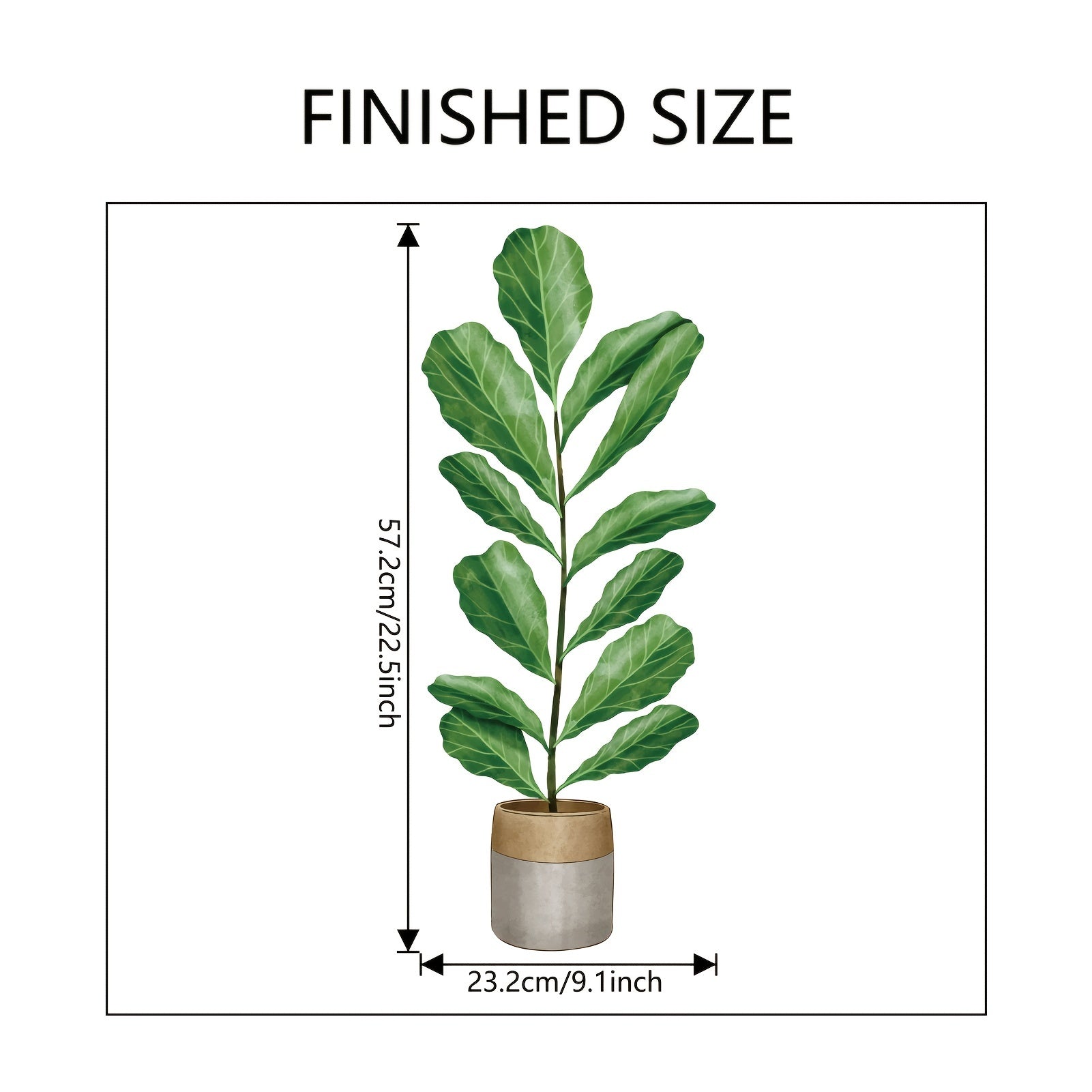 Tropical Plants Wall Stickers Green Leaves Peel And Stick Removable Wallpaper
