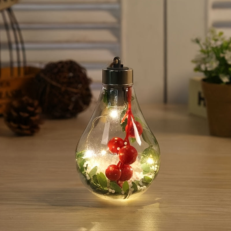 LED Hanging Bulb Christmas Ornaments Shatterproof Balls Decorations