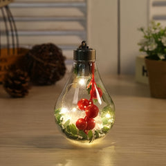 LED Hanging Bulb Christmas Ornaments Shatterproof Balls Decorations