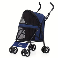 Pet Stroller - Lightweight & Foldable - Ideal for Small Dogs and Cats
