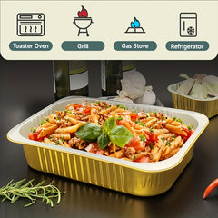 Aluminum Foil Half Size Steam Table Deep Pans - Pack of 50
