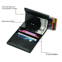 Smart Anti Theft Casual Mini Aluminum Alloy Men's Wallet