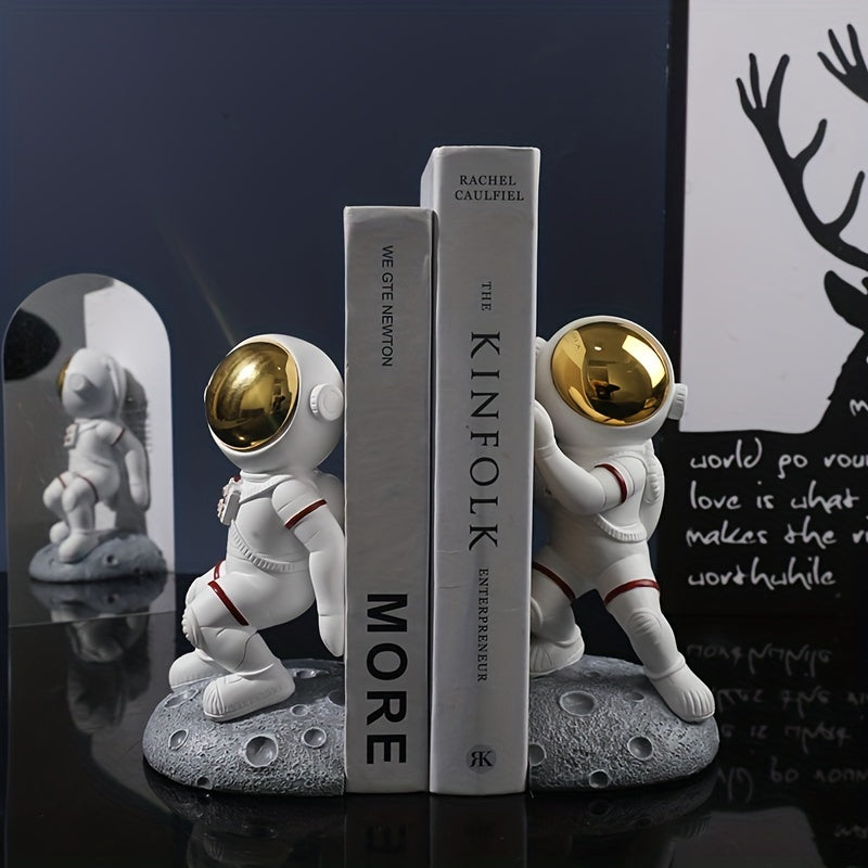 Spaceman Book Stand Desk Storage Astronaut Decoration Student Office