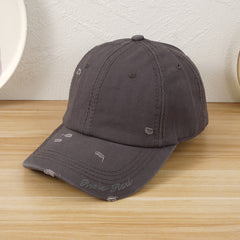 Letter Embroidery Unisex Baseball Cap Adjustable Casual Style Hat F