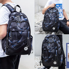 Water Resistant Nylon Backpack for Students with Adjustable Straps