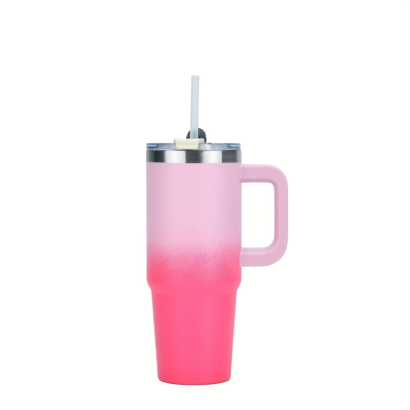 WATERSY 40oz Tumbler w/ Handle & Straw Stainless Steel Vacuum Insulated Hot