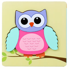 Wooden Jigsaw Building Blocks for Kids 1-3 Years