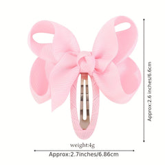 8pcs Bow Hair Clips for Baby Girls