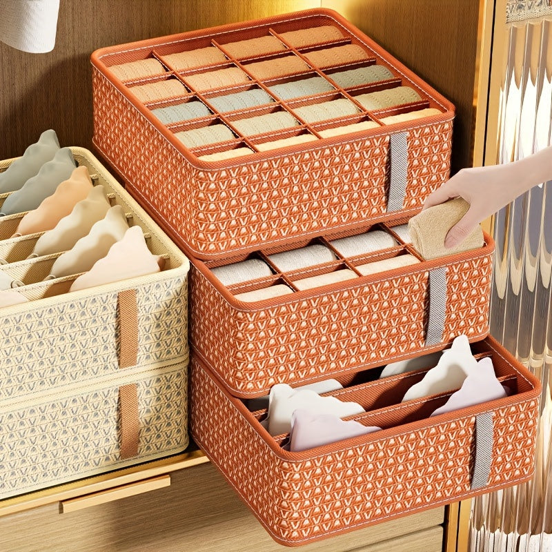 6 7 Grid Underwear Storage Box Space Saving Organizer