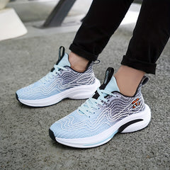 Marathon Shock Absorption Running Shoes Soft Sole Breathable Mesh Sneakers