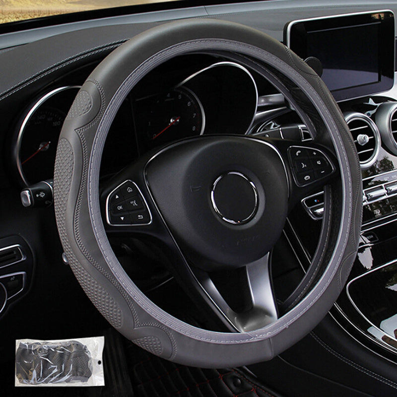 Universal Auto Car Steering Wheel Cover Leather Breathable Anti slip