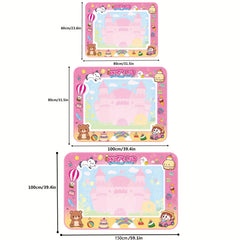Pink Magic Water Drawing Pad Colorful & Absorbent Watercolor Canvas Mat