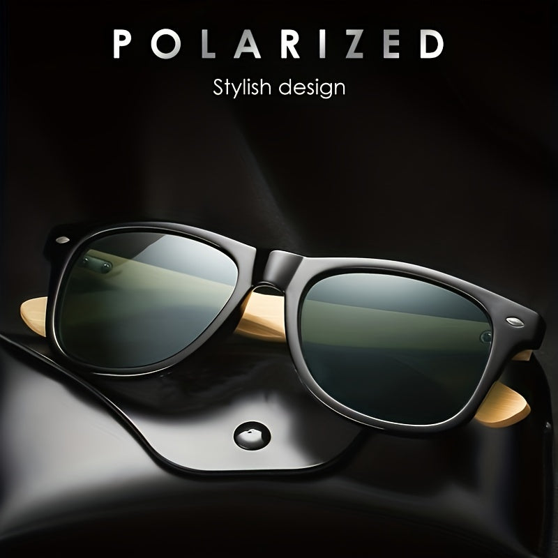 Men's Bamboo Wooden Sunglasses UV Protection Film Unisex Glasses