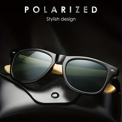 Men's Bamboo Wooden Sunglasses UV Protection Film Unisex Glasses