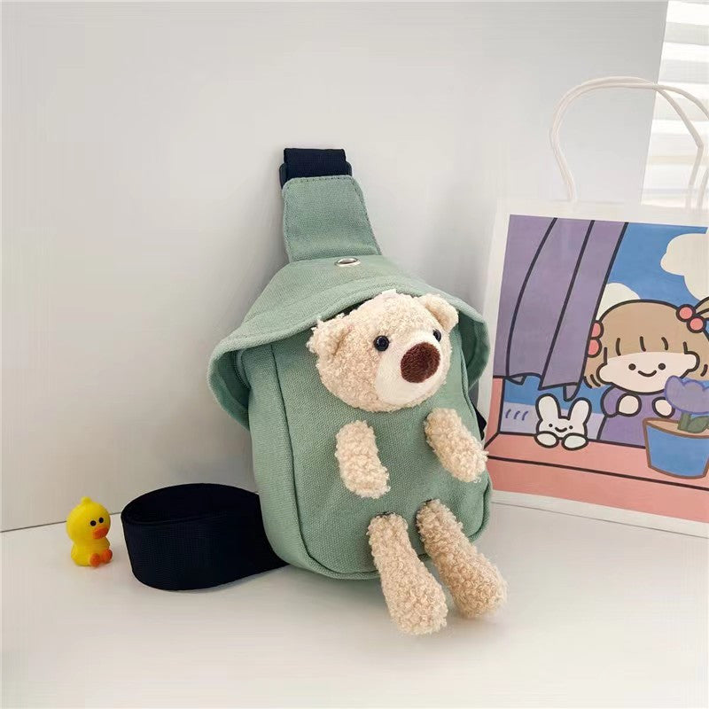 Cute Bear Cartoon Crossbody Bag for Girls
