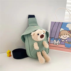 Cute Bear Cartoon Crossbody Bag for Girls