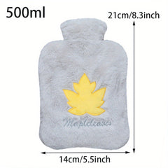 Leaf Style Hot Water Bag Hand Warmer for Indoor Outdoor Camping Travel Winter