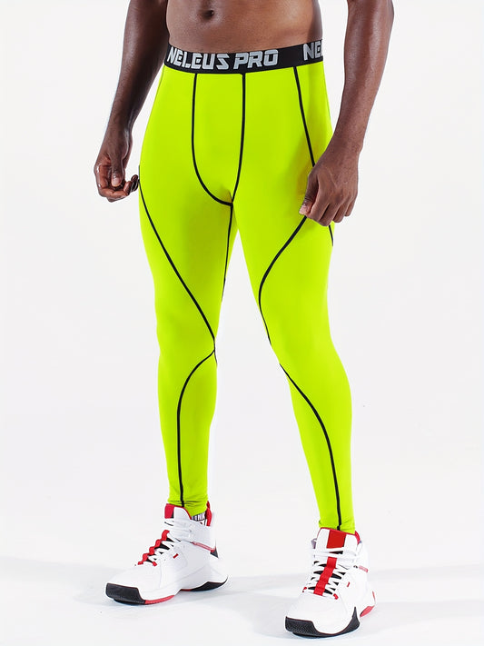 Men's Compression Leggings Dry & Breathable for Yoga Running